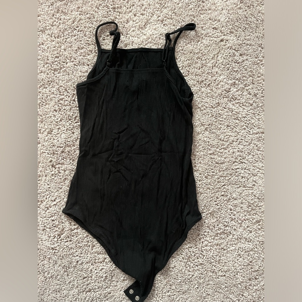 Wild Fable Square Neckline Bodysuit Tank Top Black S Mod Wife